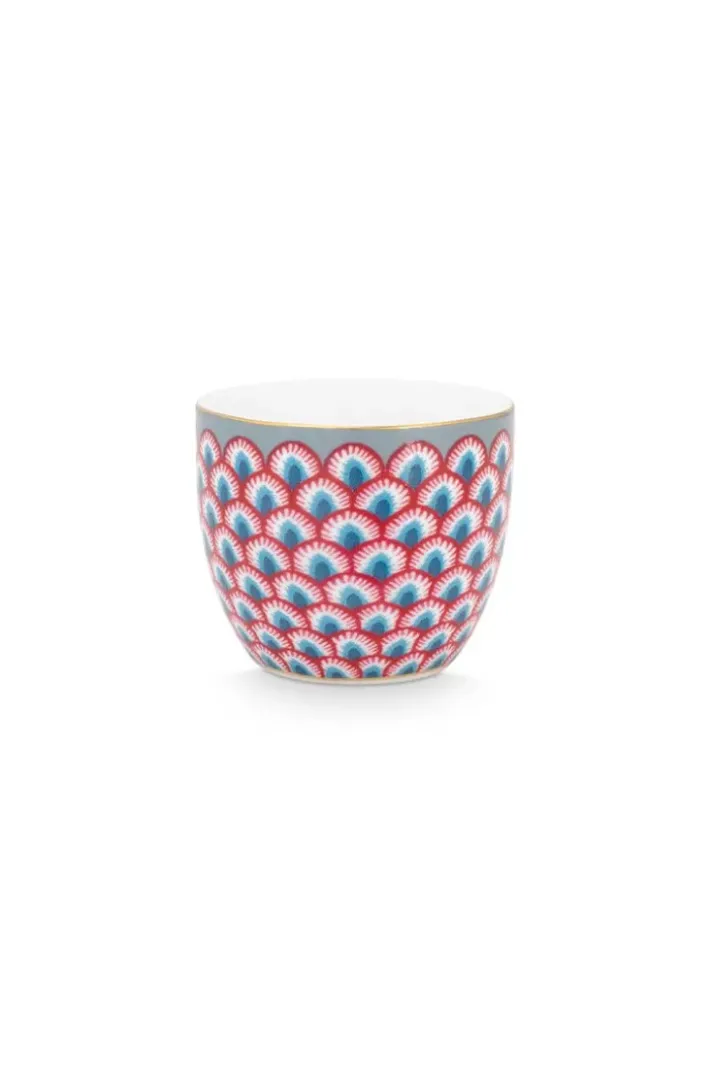 Sale Pip Studio Flower Festival Eierbecher Rot-Hell Blau