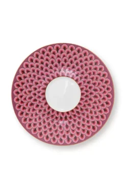 Sale Pip Studio Flower Festival Espresso Tasse & Undertasse Dunkel Rosa