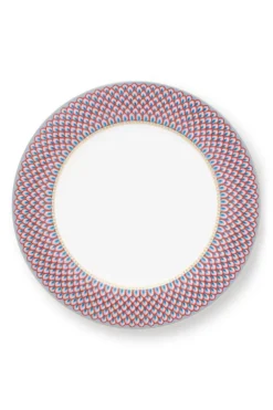 New Pip Studio Flower Festival Esteller Rot/Hellblau 26.5 Cm Mehrfarbig