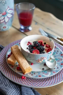 New Pip Studio Flower Festival Esteller Rot/Hellblau 26.5 Cm Mehrfarbig