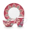 Sale Pip Studio Flower Festival Fruhstuck Set/3 Dunkel Rosa