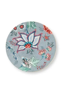 Discount Pip Studio Flower Festival Gebäckteller Hell 17 Cm Blau