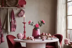 Discount Pip Studio Flower Festival Geschirrtuch Dunkel Rosa