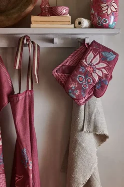 Outlet Pip Studio Flower Festival Ofenhandschuh Dunkel Rosa