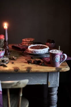 Clearance Pip Studio Flower Festival Schale Rot/Dunkel 9.5 Cm Rosa