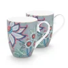 Online Pip Studio Flower Festival Set/2 Tassen Gross Hell Blau