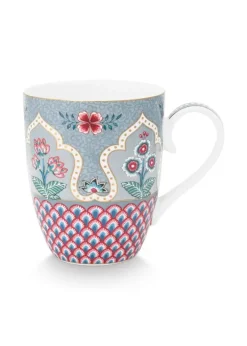 New Pip Studio Flower Festival Tasse Gross Deco Hell Blau