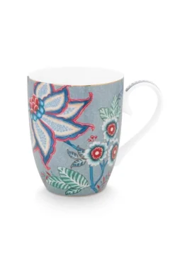 Online Pip Studio Flower Festival Tasse Gross Hell Blau