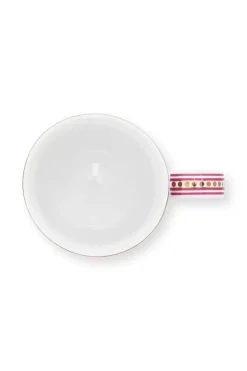 Outlet Pip Studio Flower Festival Tasse Klein Dunkel Rosa