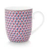 Hot Pip Studio Flower Festival Tasse Klein Rot/Hellblau Mehrfarbig