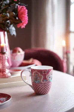 Sale Pip Studio Flower Festival Tasse Xl Deco Dunkel Rosa