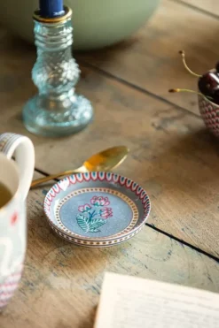 Hot Pip Studio Flower Festival Teebeutelablage Hell Blau