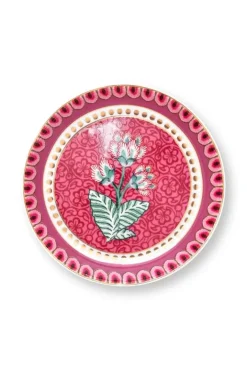 New Pip Studio Flower Festival Teebeutelablage Dunkel Rosa