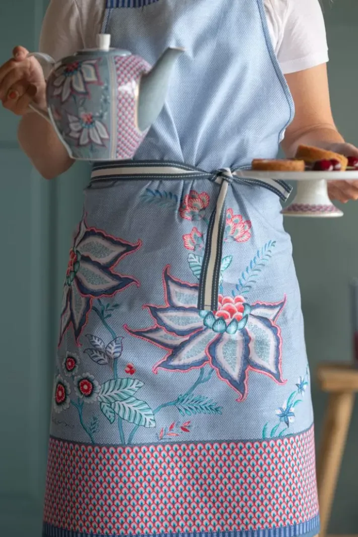 Pip Studio Flower Festival Teekanne Gross Hell Blau