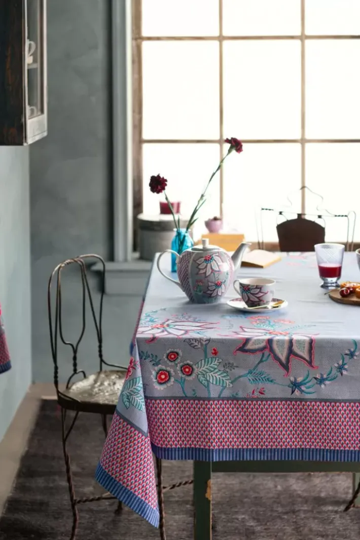 Pip Studio Flower Festival Teekanne Gross Hell Blau