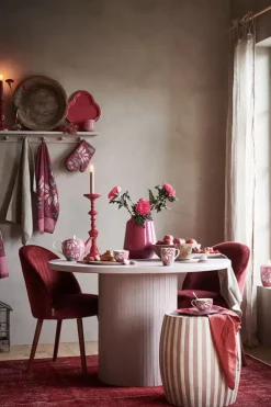 Hot Pip Studio Flower Festival Teekanne Gross Dunkel Rosa