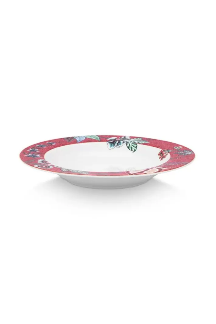 Discount Pip Studio Flower Festival Tiefen Teller Dunkel 21.5 Cm Rosa