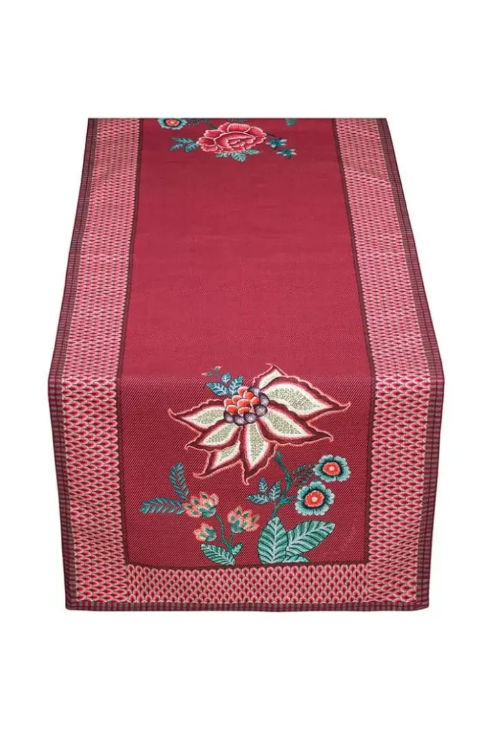 Sale Pip Studio Flower Festival Tischlaufer Dunkel Rosa