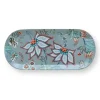 Clearance Pip Studio Flower Festival Tortenteller Rechteckig Hell Blau