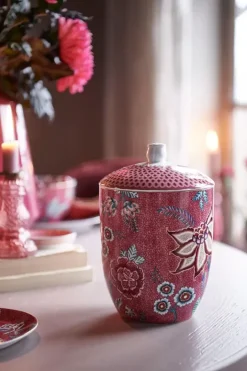 Sale Pip Studio Flower Festival Vorratsdose Dunkel Rosa