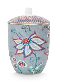 Clearance Pip Studio Flower Festival Vorratsdose Hell Blau