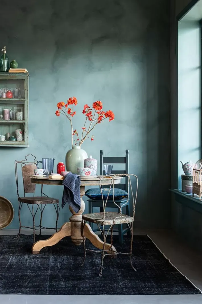 Clearance Pip Studio Flower Festival Vorratsdose Hell Blau