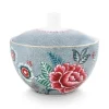 Hot Pip Studio Flower Festival Zuckerdose Blau