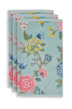 Pip Studio Gastehandtuch Set/3 Good Evening 30X50 Cm Blau