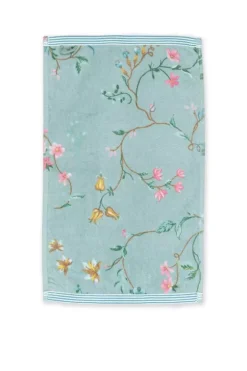 Discount Pip Studio Gastehandtuch Set/3 Les Fleurs 30X50 Cm Blau