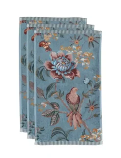 Sale Pip Studio Gastehandtuch Set/3 Secret Garden 30X50Cm Blau