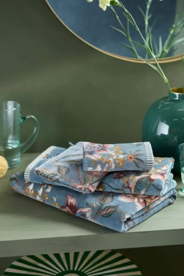 Sale Pip Studio Gastehandtuch Set/3 Secret Garden 30X50Cm Blau