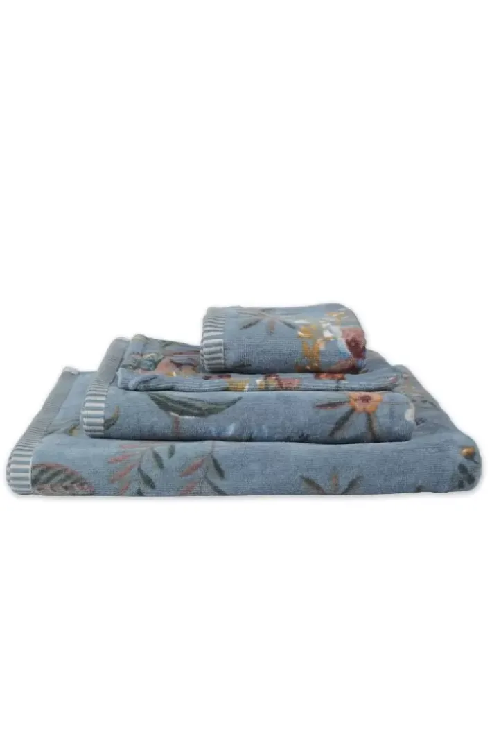 Sale Pip Studio Gastehandtuch Set/3 Secret Garden 30X50Cm Blau