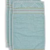 Hot Pip Studio Gastehandtuch Set/3 Soft Zellige 30X50 Cm Blau