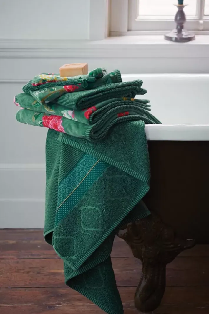 Hot Pip Studio Gastehandtuch Set/3 Soft Zellige 30X50 Cm Grun