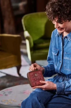 Hot Pip Studio Geldborse Quadrat Kyoto Festival Dunkel Rosa