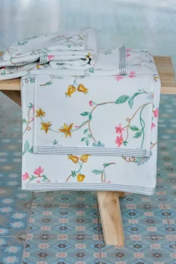 Pip Studio Grose Handtuch Les Fleurs 70X140 Cm Weis