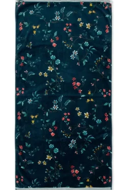 Best Pip Studio Grose Handtuch Les Fleurs Dunkel 70X140 Cm Blau