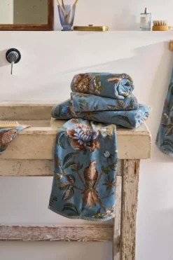 Pip Studio Grose Handtuch Secret Garden 70X140Cm Blau