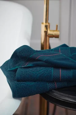 New Pip Studio Grose Handtuch Soft Zellige Dunkel 70X140 Cm Blau