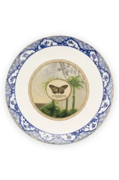 New Pip Studio Heritage Gebäckteller Schmetterling Blau 15 Cm