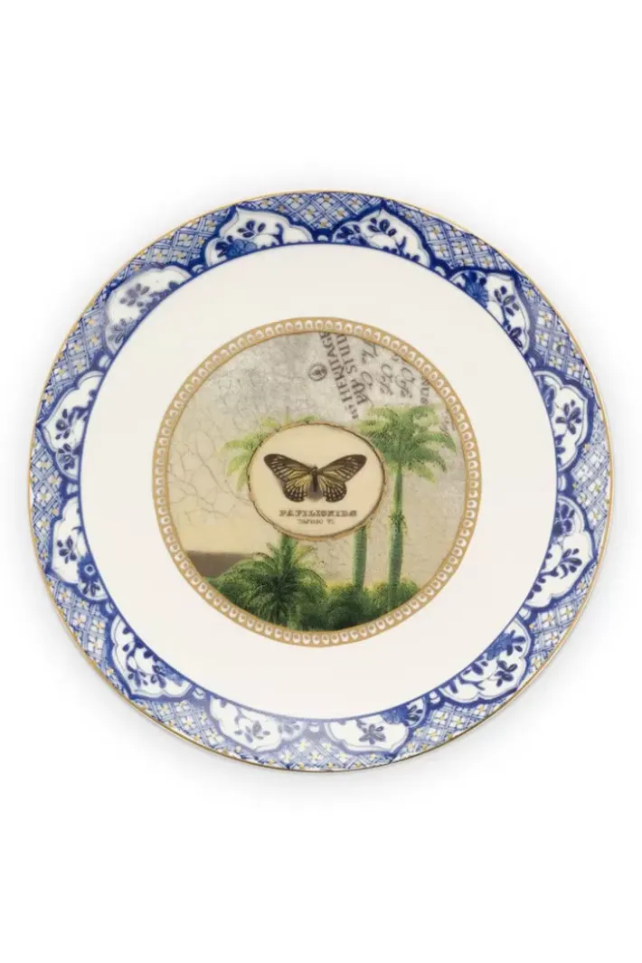 New Pip Studio Heritage Gebäckteller Schmetterling Blau 15 Cm