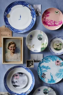 New Pip Studio Heritage Gebäckteller Schmetterling Blau 15 Cm