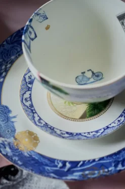 New Pip Studio Heritage Gebäckteller Schmetterling Blau 15 Cm