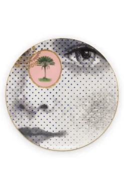 Outlet Pip Studio Heritage Petit Four Gesicht Schwarz/Weis 12 Cm