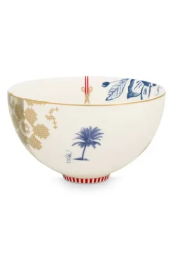 Pip Studio Heritage Schale Palme Weis 15 Cm