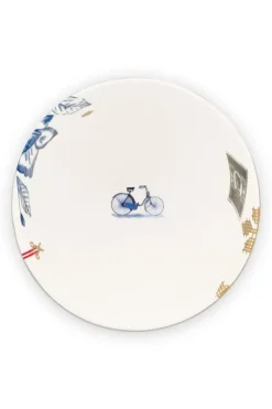 Pip Studio Heritage Schale Palme Weis 15 Cm