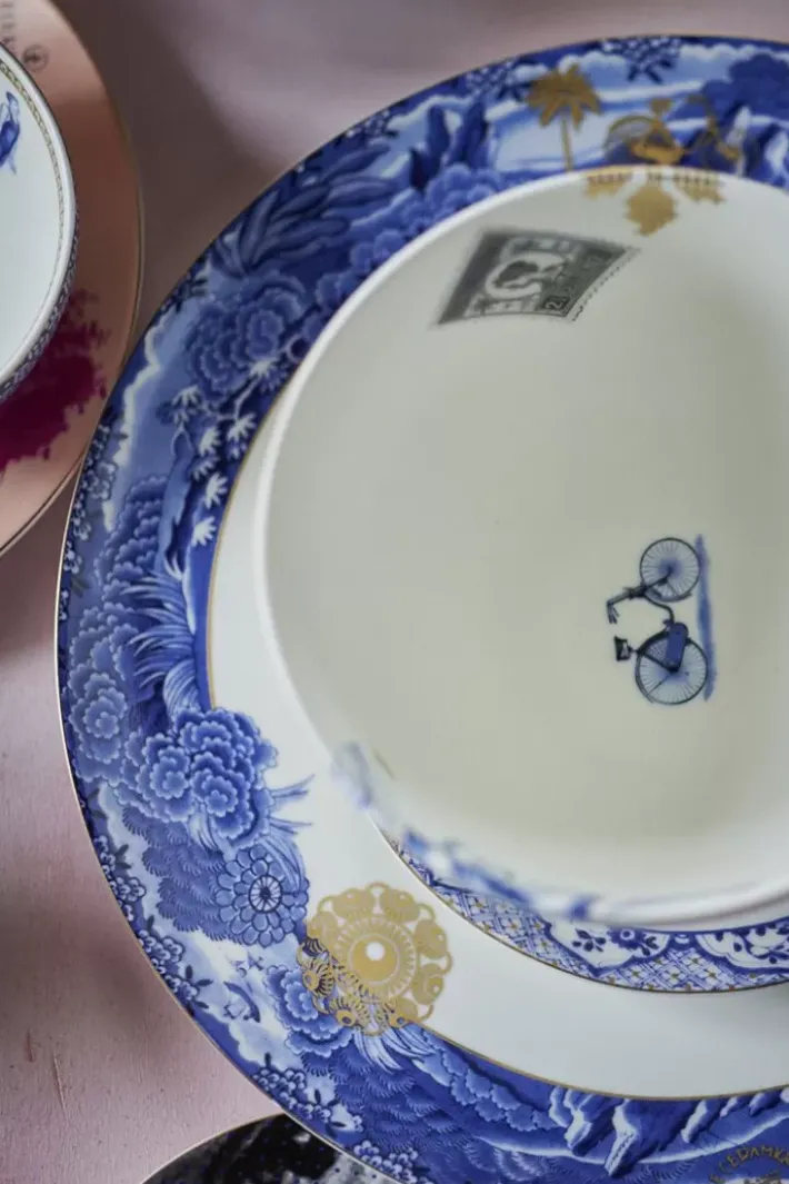 Pip Studio Heritage Schale Palme Weis 15 Cm