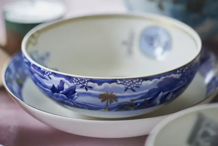 Outlet Pip Studio Heritage Suppenteller Grenze Blau 25.5 Cm