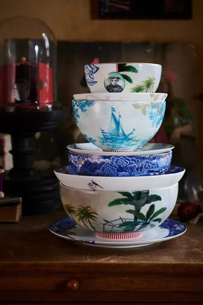 Outlet Pip Studio Heritage Suppenteller Grenze Blau 25.5 Cm