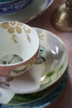 Pip Studio Heritage Suppenteller Palme Weis 18 Cm